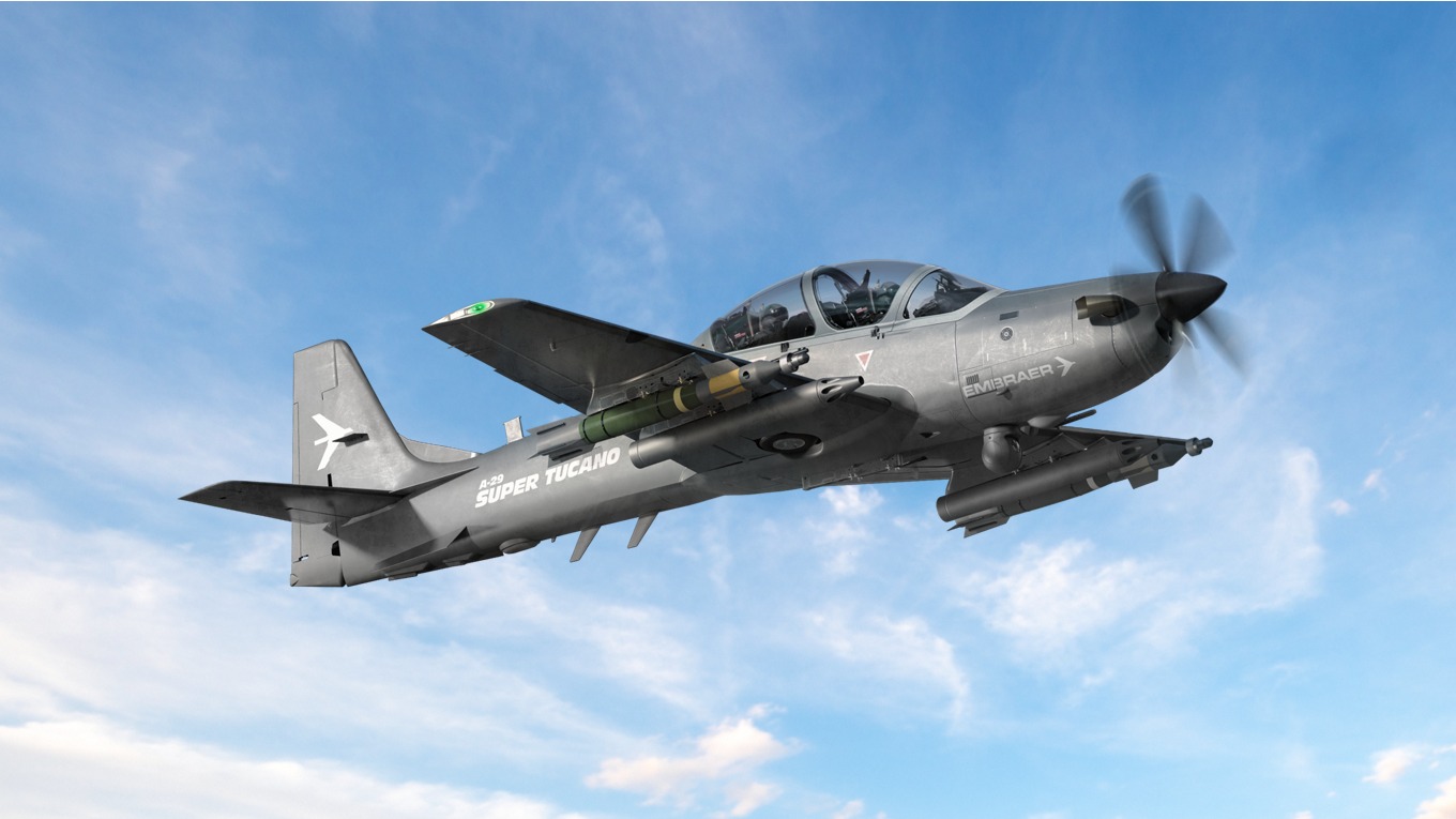 Embraer celebra 600 mil horas de voo do A-29 Super Tucano