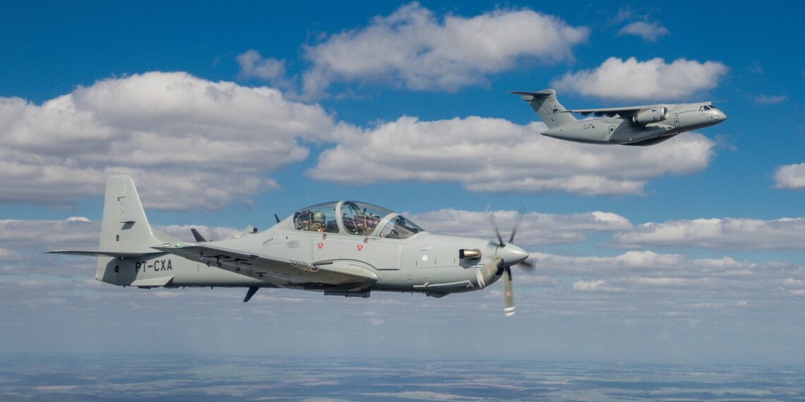 Embraer celebra voo do A-29N da Força Aérea Portuguesa